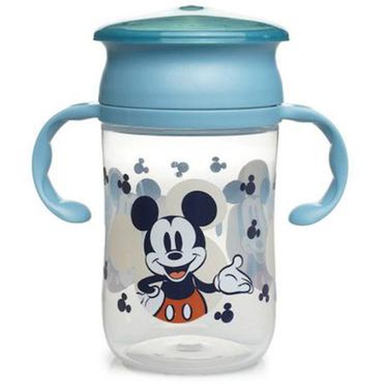 Tasse Dapprentissage 360 Degres - 360 Training Cup With Lid Mickey Bleu