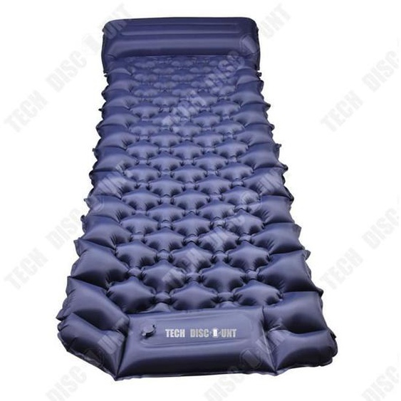 TD® Presse à pied lit gonflable coussin gonflable extérieur pique-nique portable camping plage peut être épissé coussin gonflable