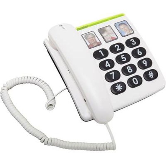 Téléphone filaire Phone Easy 331PH Blanc