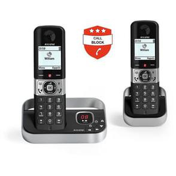 Téléphone sans fil F890 Voice Duo Noir