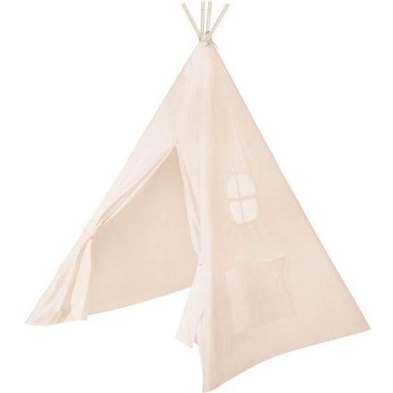 Tente Indienne Roba Pour Enfants - Tipi En Toile Résistante - Canvas Beige - À Partir De 3 Ans Blanc