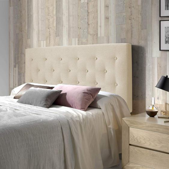 Tête De Lit Capitonnée Scandinave Oslo Beige 140x100