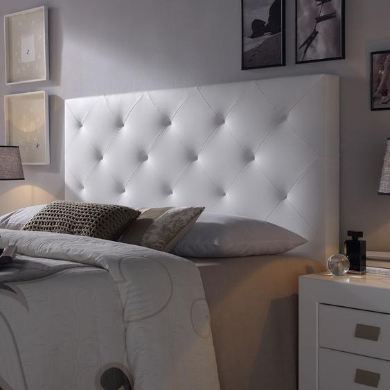 Tête De Lit Tapissé 150x60 Rombo Blanc