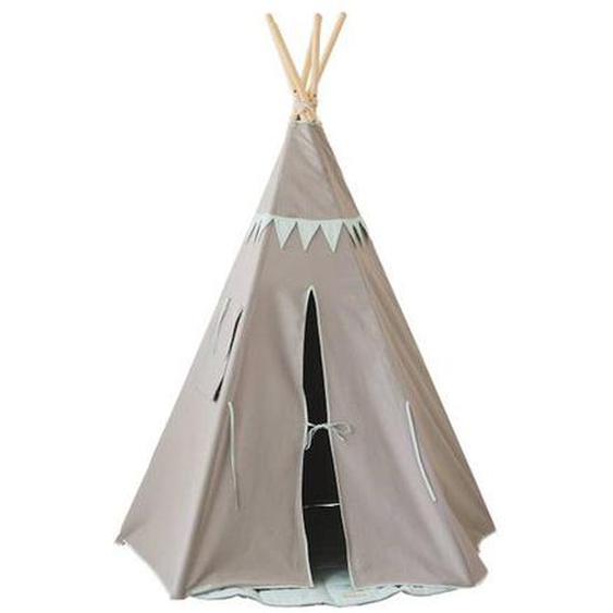 Tipi Avec Guirlande Enfant Moi Mili mint Love - Mint Love - Tu Gris