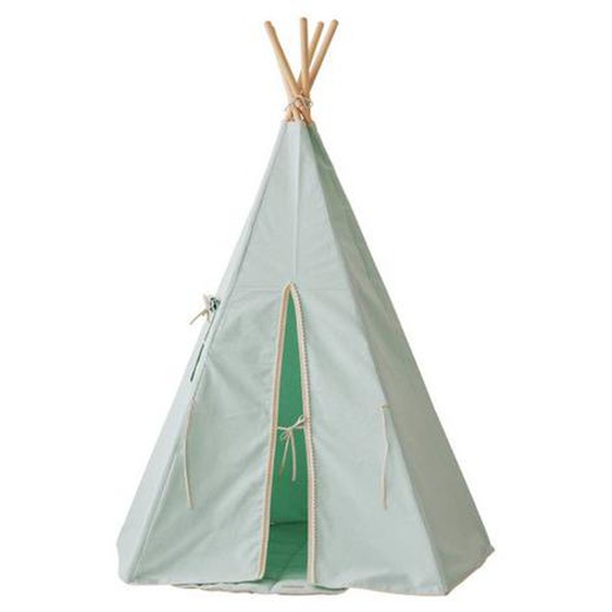 Tipi Avec Pompons Enfant Moi Mili mint Fog - Mint Fog - Tu Vert