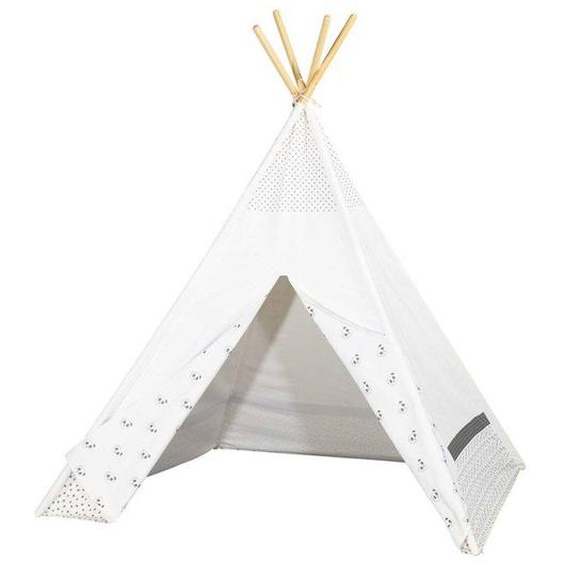 Tipi En Toile En Coton Blanc - Chao Chao - 110x110x160 Cm - Mixte Blanc