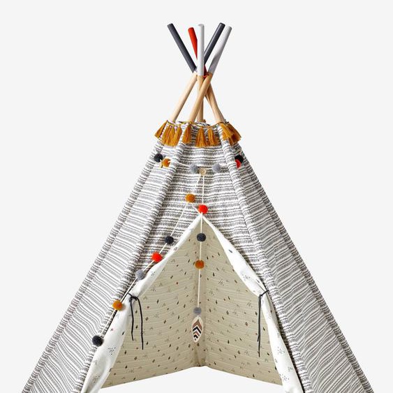 Tipi réversible Géronimo en tissu et bois FSC® multicolore