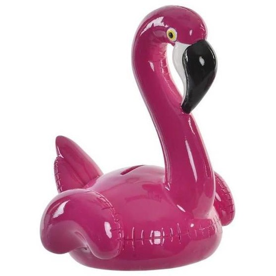 Tirelire Enfant Figurine Flamant Rose foncé - Oiseau Exotique