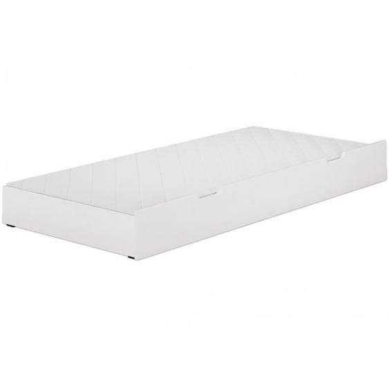 Tiroir lit - ERST-HOLZ - 90.10-S6WM - Pin blanc - Sommier à lattes - Matelas 90x190 cm