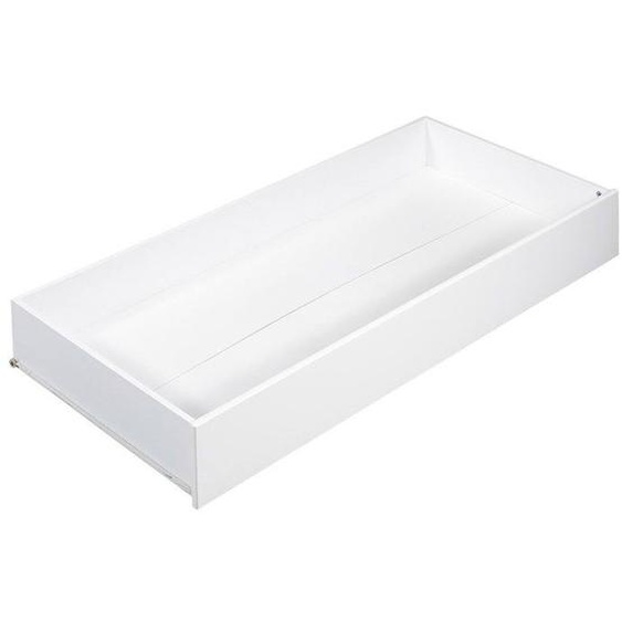 Tiroir Pour Lit 120x60 En Bois Blanc Blanc