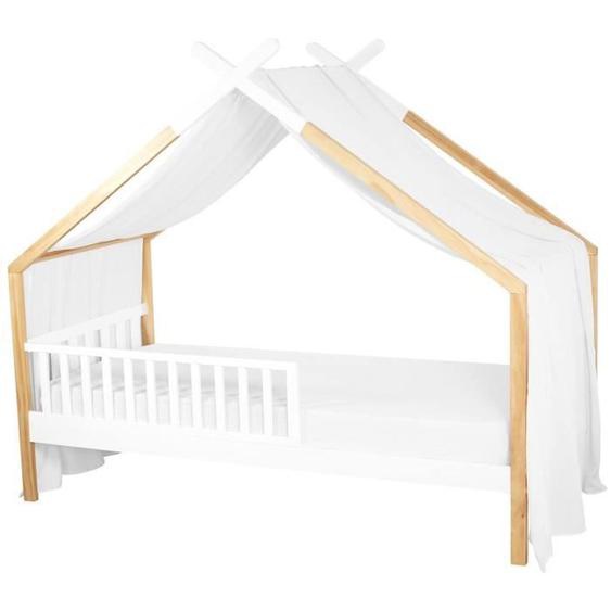 Toile De Lit Cabane - Sevira Kids - Blanc - 420 X 140 Cm - Gaze De Coton - Fabrication Française Blanc