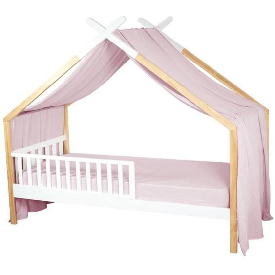 Toile de lit ciel de lit cabane en gaze de coton  Rose 420 x 140 cm