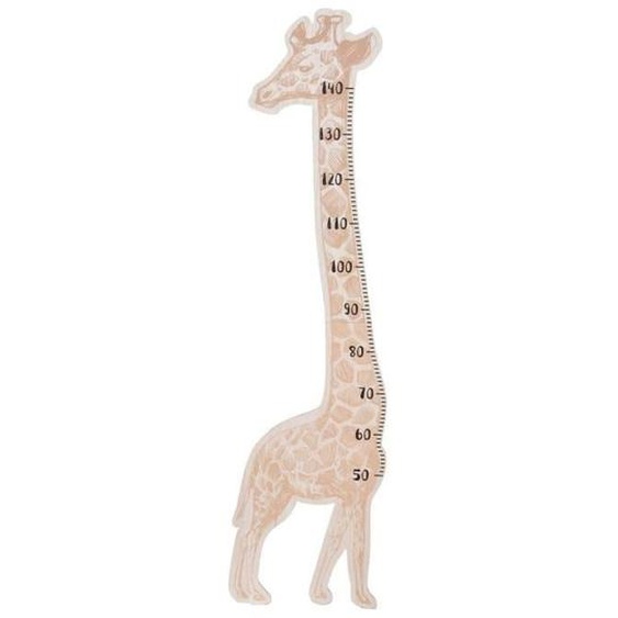 Toise girafe en bois - Autres - Pour enfant - Couleur beige - Mesure de 70 à 140 cm