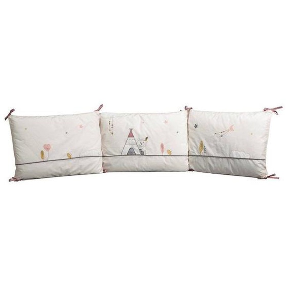 Tour De Lit Bébé Déhoussable - Sauthon - Timouki - 100% Coton - Beige - 180x40cm Beige