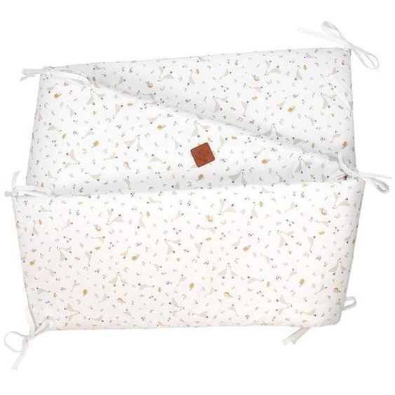 Tour De Lit Universel En Coton - Sevira Kids - Sidonia Multicolore - 100% Coton - 210x30 Cm Blanc