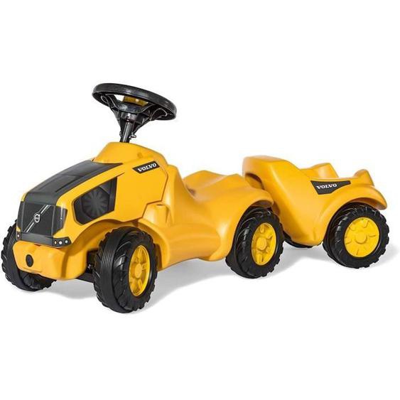 Tracteur Rolly Toys Volvo Junior 97cm Jaune Avec Remorque - Pour Enfants À Partir De 18 Mois Jaune