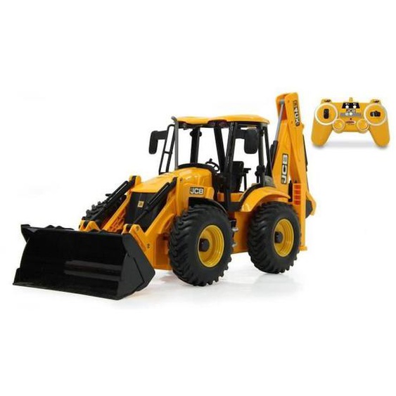 Tractopelle Jcb 1:20 2,4ghz - Jamara - Blanc - Enfant - 5 Ans - Matériaux Mixtes Blanc