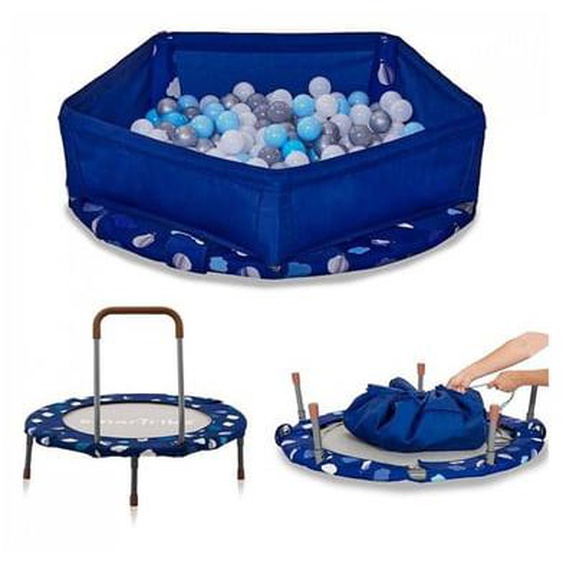 Trampoline 3 en 1 bleu navy smartrike