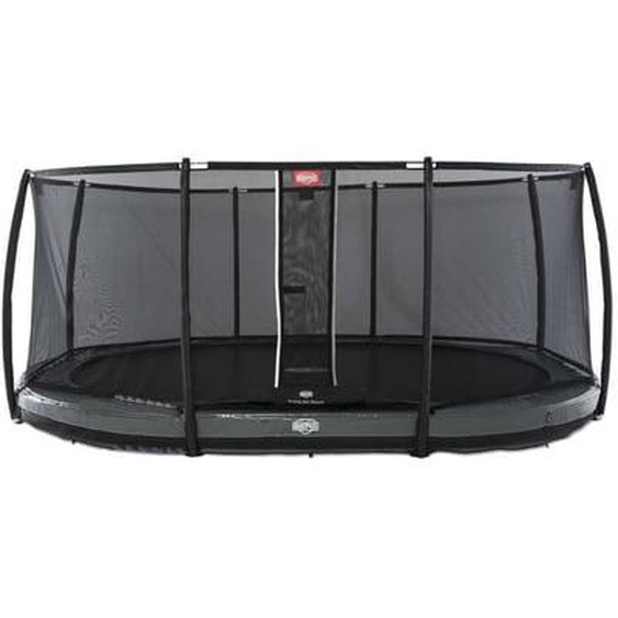 Trampoline enterré gris 5200 cm et filet de sécurité