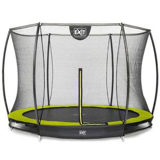 Trampoline enterré rond 244cm rose et filet de sécurité