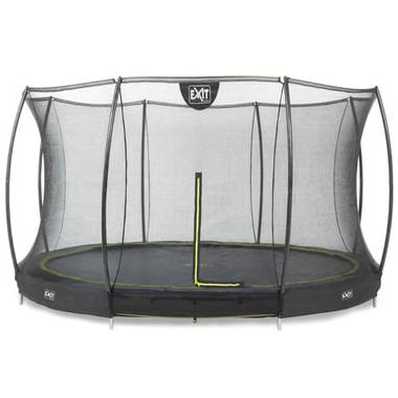 Trampoline enterré rond 427cm noir et filet de sécurité