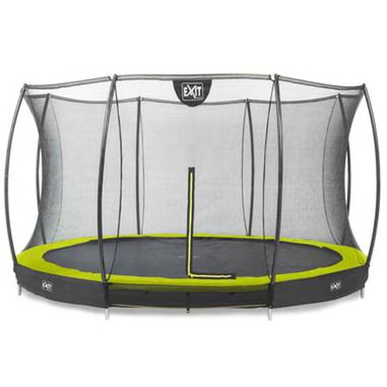 Trampoline enterré rond 427cm noir et filet de sécurité