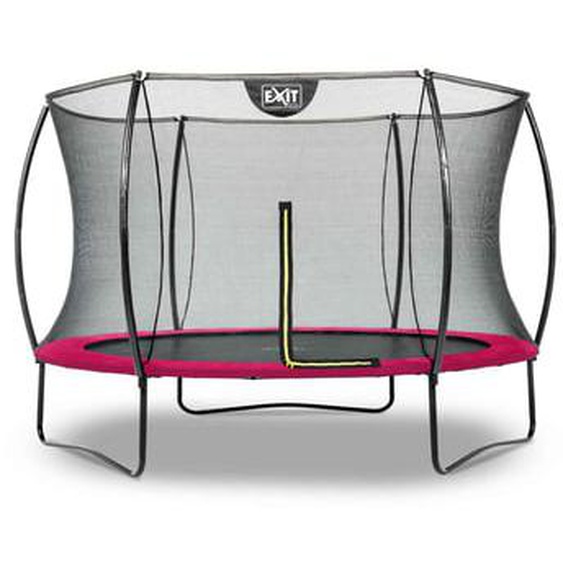 Trampoline sur pieds rond 305cm rose et filet de sécurité