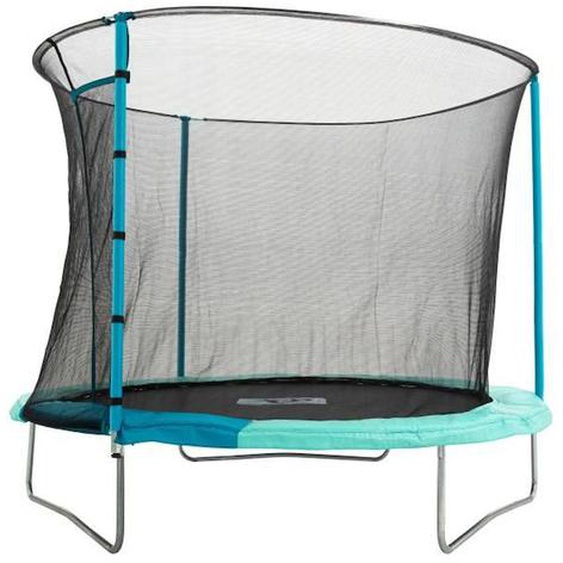 Trampoline Tp Toys Rond D244 Cm Avec Ouverture Igloo Bleu