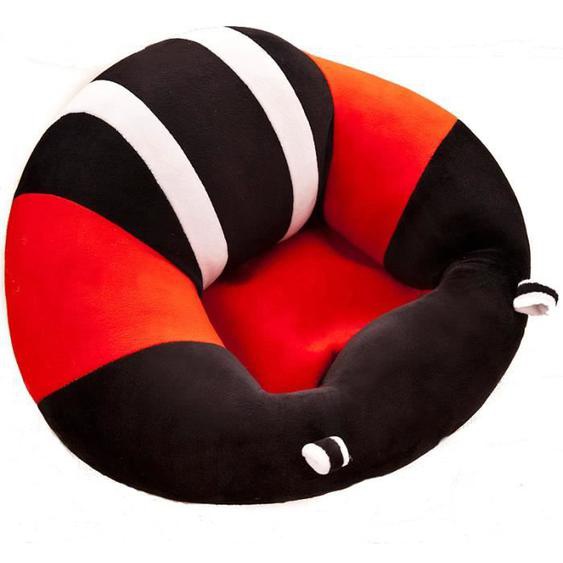 Transat bébé - KONVINIT - Chaise bébé aassis confort doux velours - Rouge - Noir - 45*30CM - 6 mois