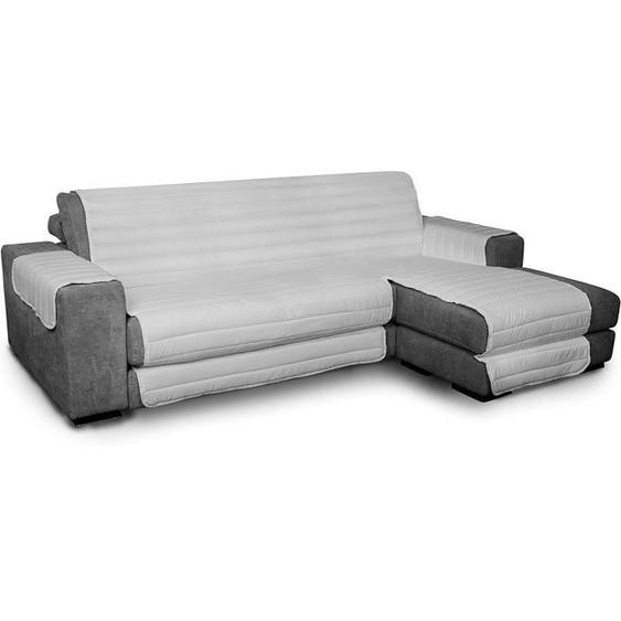 TRENDY Waterproof housse de canapé Double-face avec chaiselongue, Gris, 290cm - CDDX-trendy penisola- grigio 290