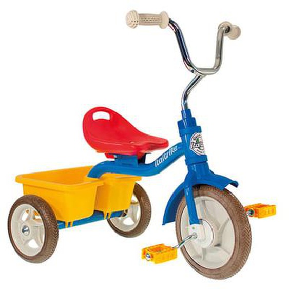 Tricycle métal colorama avec benne - Italtrike