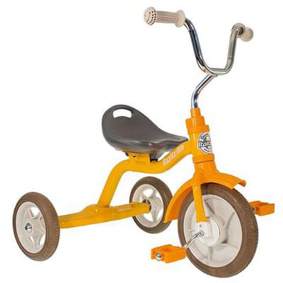 Tricycle orange en métal