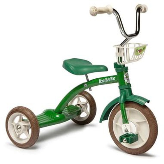 Tricycle rétro en métal vert