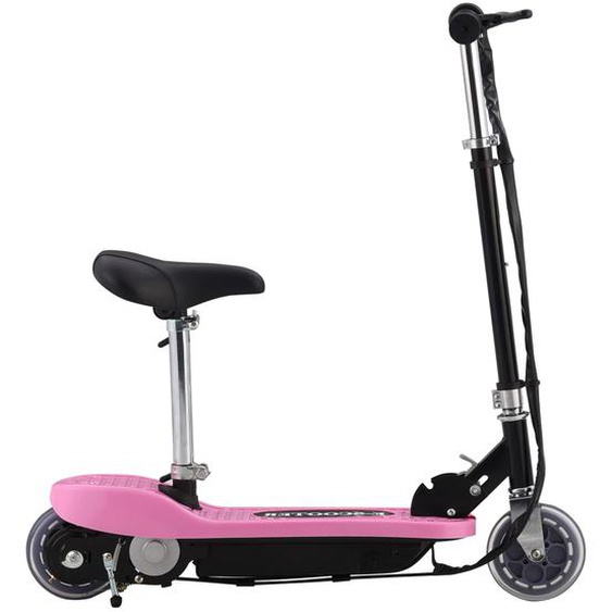 Trottinette électrique avec siège 120 W Rose