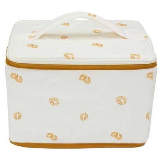 Trousse De Toilette - Feuilles Blanc