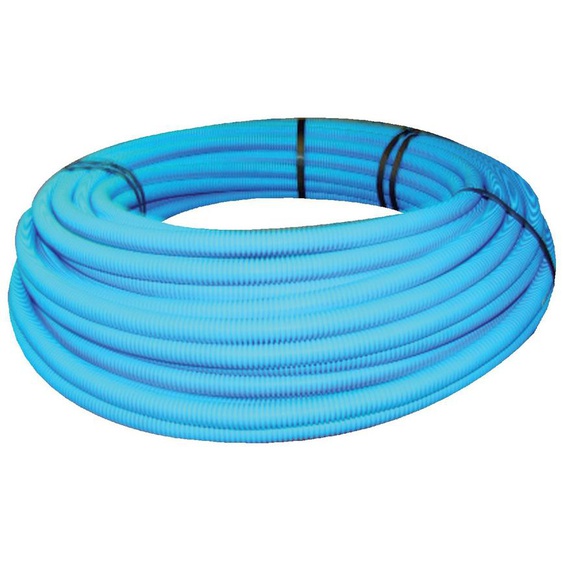 Tube PER pré gainé bleu 50m 10/12 - SOMATHERM - 1113-12-50A