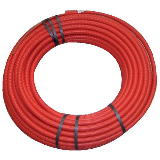 Tube PER pré gainé rouge 100m 13/16 - SOMATHERM - 113-16-100S