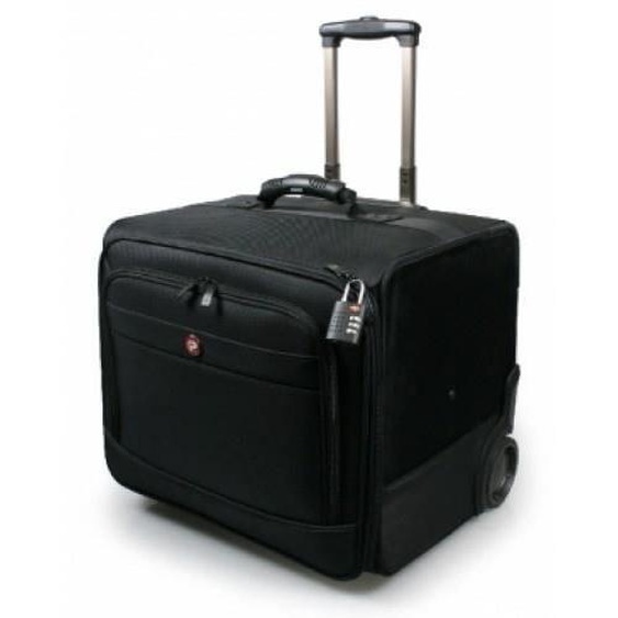 Valise à roulette pour classeurs - PORT DESIGNS - Noir - Polyester