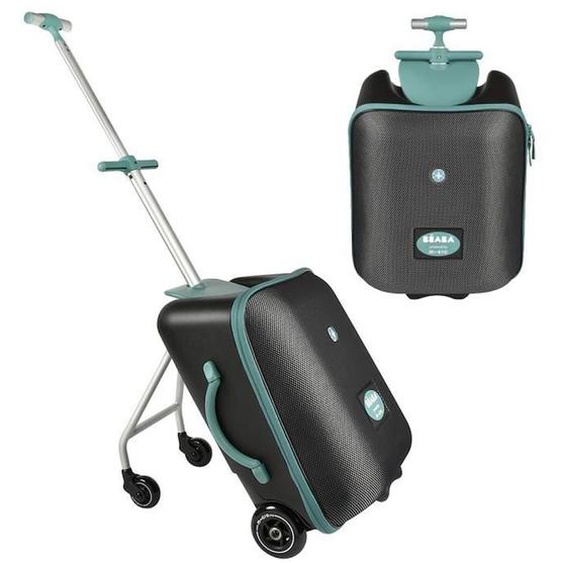 Valise Cabine Béaba Luggage Eazy Avec Assise De Voyage - Bleu - Mixte - 4 Ans - 4 Roues Bleu