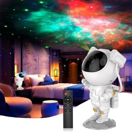 Veilleuse nuit projecteur astronaute avec télécommande luminosité réglable enfant cadeau