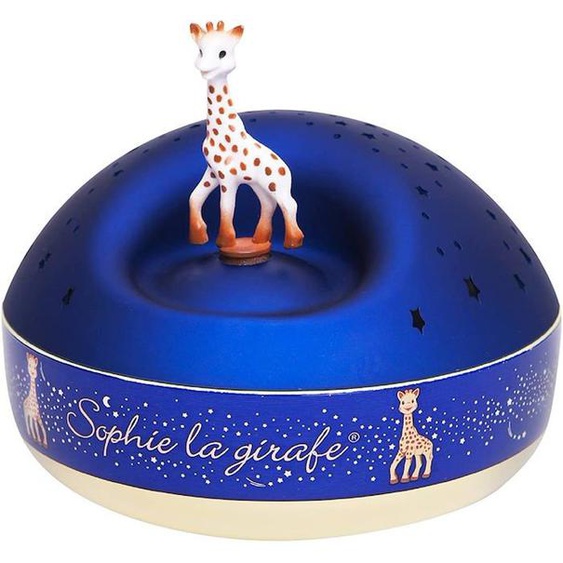 Veilleuse Projecteur Detoiles Musical Sophie La Girafe - Trousselier - Ø12cm - Bleu - Piles Bleu