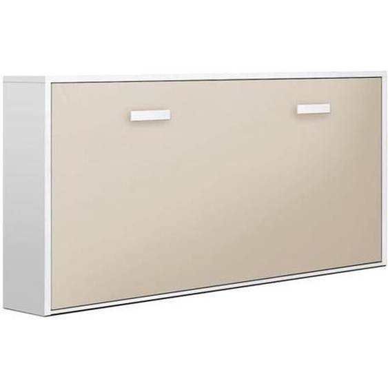 Venprodin| Lit Pliant 90X190Cm - Blanc-Cappuccino