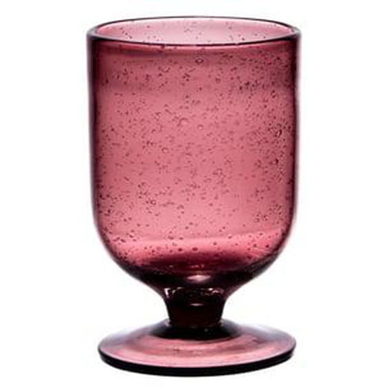 Verre à pied 25 cl Gordes bullé violet (lot de 6)