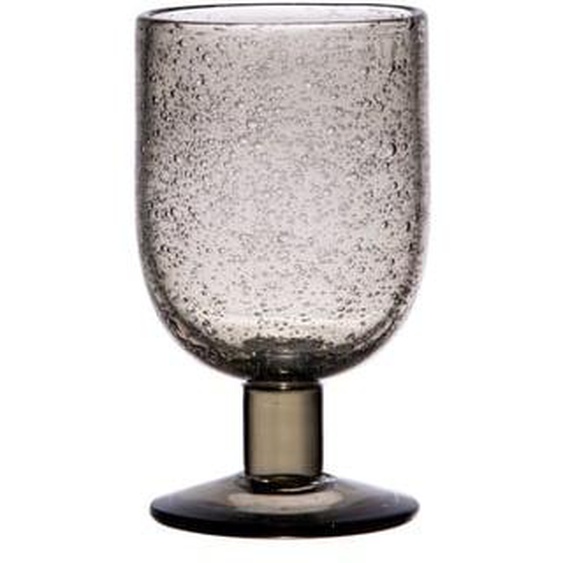 Verre à pied 28 cl Luberon bullé gris (lot de 6)