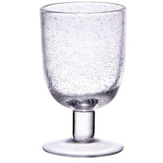 Verre à pied 28 cl Luberon bullé transparent (lot de 6)