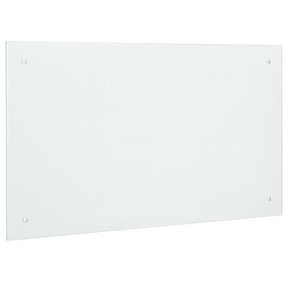 Verre Fond de hotte 90x50cm verre mat la cuisinière Protection contre les éclaboussements de gras