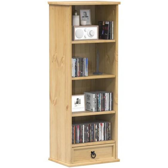 Vidaxl Armoire À Cd Corona 40x30x110 Cm Bois De Pin Massif