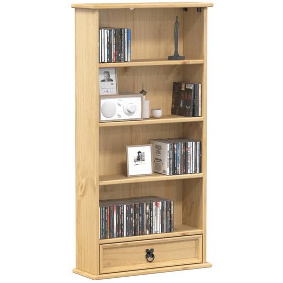 Vidaxl Armoire À Cd Corona 52x17,5x103 Cm Bois De Pin Massif