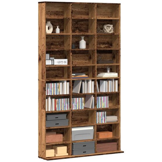 Vidaxl Armoire À Cd Vieux Bois 102x23x177,5 Cm Bois Dingénierie