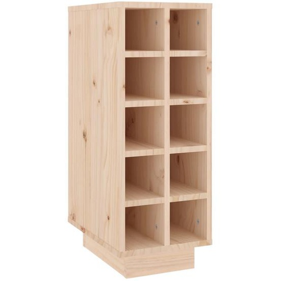 Vidaxl Armoire À Vin 23x34x61 Cm Bois De Pin Massif